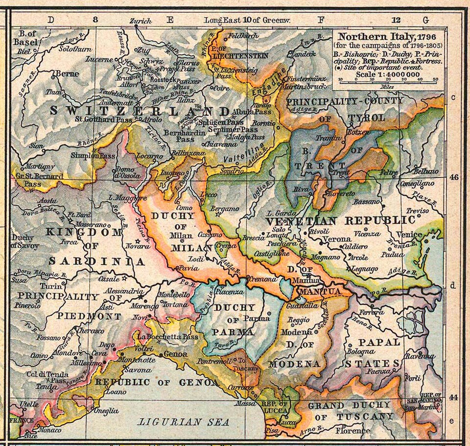 carta storica del Veneto