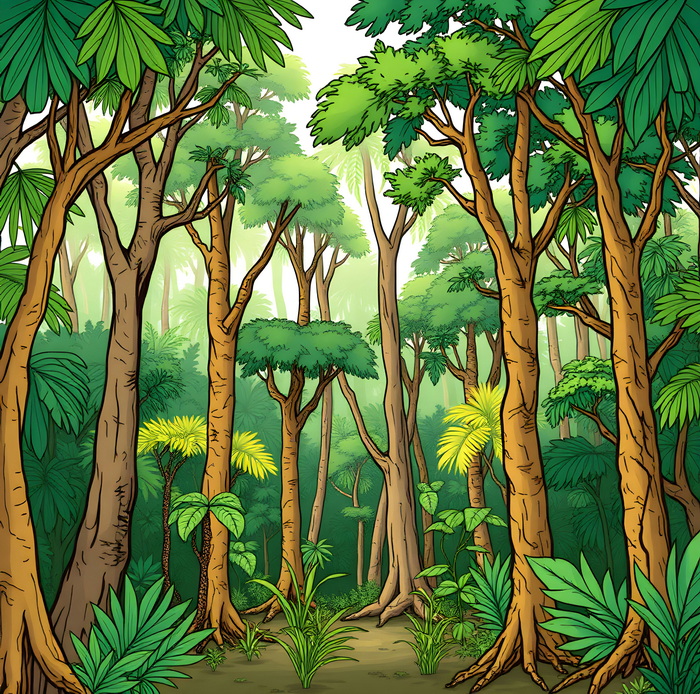 stratificazione nella foresta