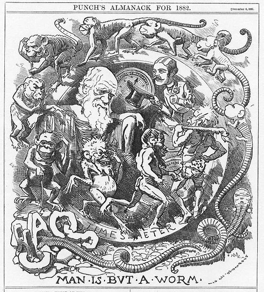 caricatura di Darwin