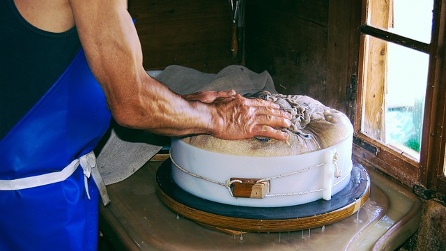 preparazione del formaggio