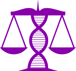 logo bilancia e DNA