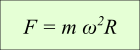 formula della forza centrifuga