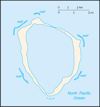 Mappa dell'Isola di Clipperton