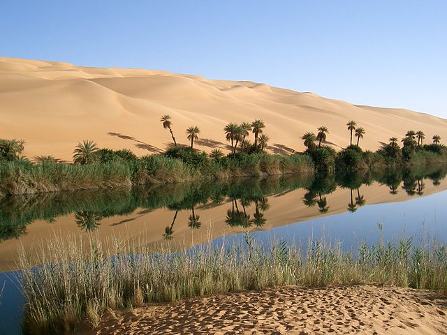 Lago di Ubari in Libia