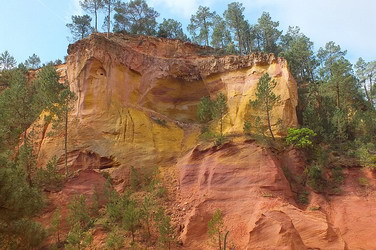 Rocce ossidate a Roussillon
