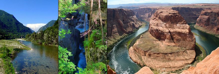Valle a V, Forra, Canyon