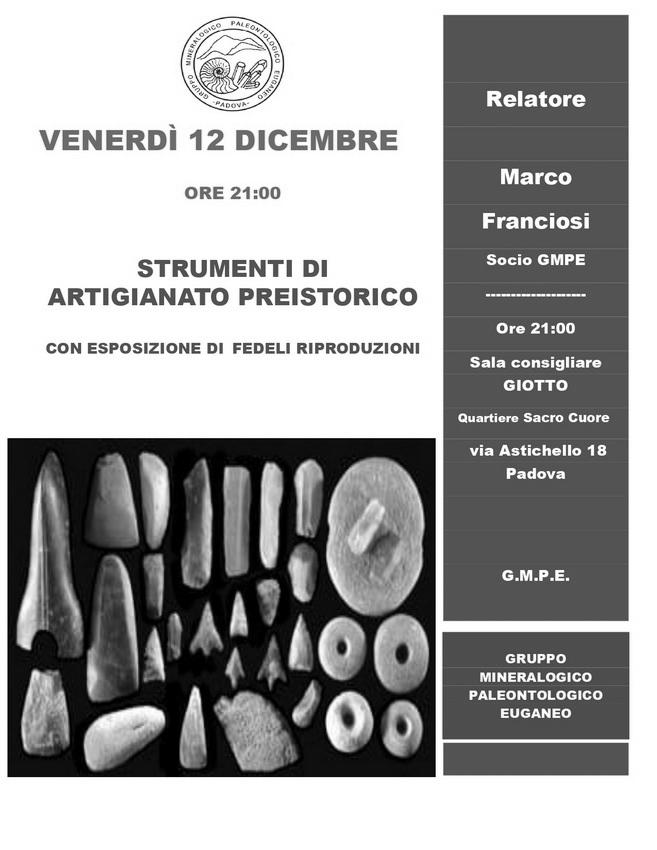Strumenti di artigianato preistorico