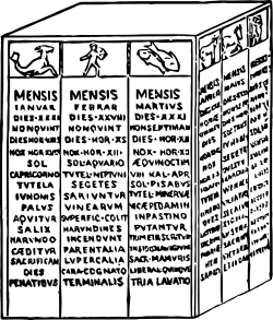 calendario giuliano in pietra