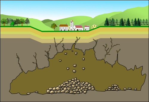 crollo caverna