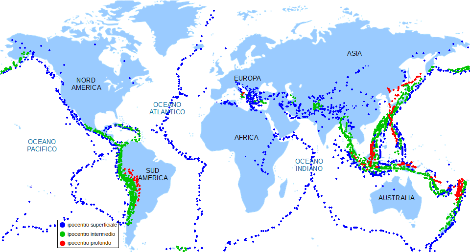 terremoti nel mondo