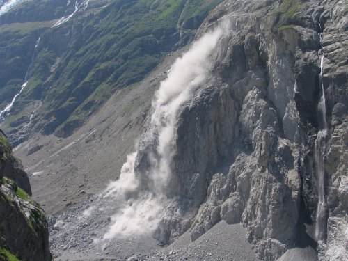 frana in montagna