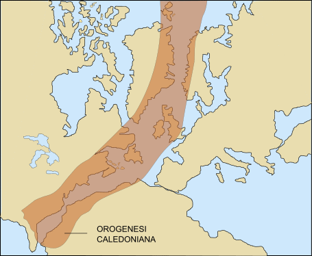 Continuità di rocce e catene montuose tra continenti